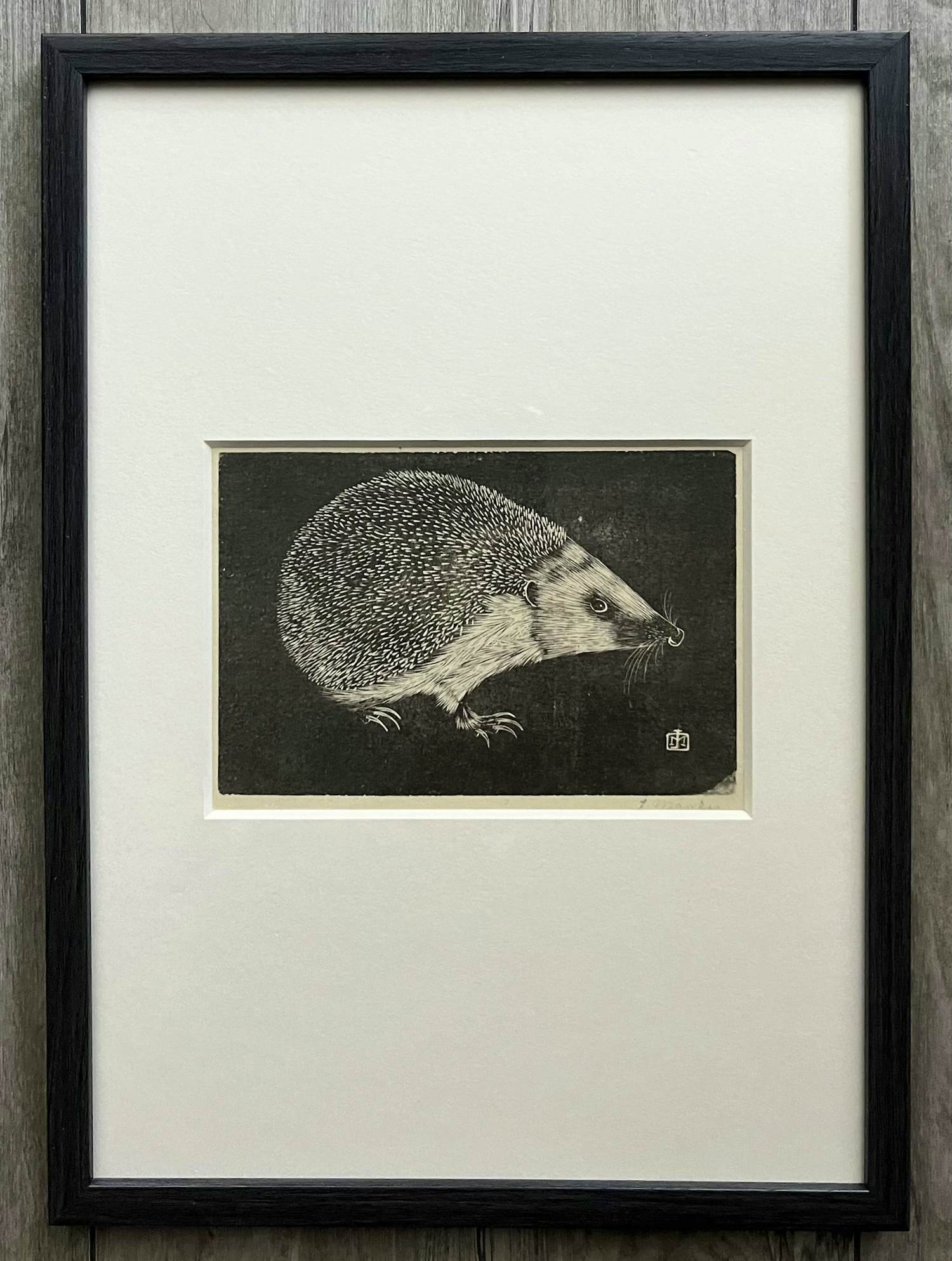 Jan Mankes - Originele Heliogravure Egel 1923 verkocht voor € 165!