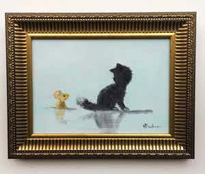 Henk Poeder - Poesje met muisje verkocht voor € 50!