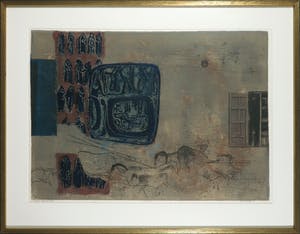 Ru van Rossem - Kleurenets, Visage de Maroc I - Ingelijst kopen? Bied vanaf 120!