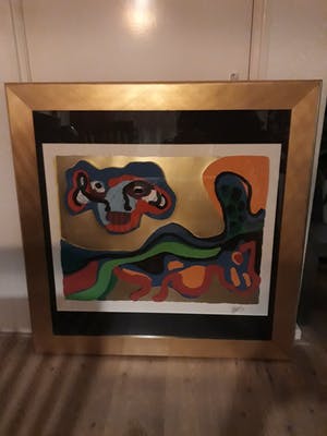 Karel Appel - Flying hat meets sleeping dog kopen? Bied vanaf 1250!