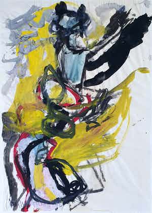 Niels Hamel - Aquarel 1961 verkocht voor € 45!