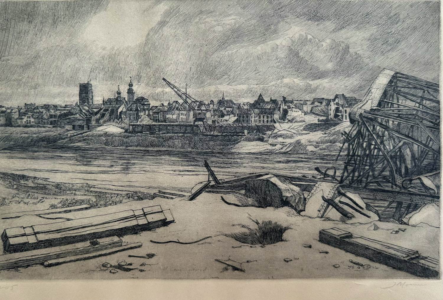 Onbekend - De verwoeste spoorbrug kopen? Bied vanaf 35!