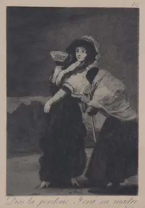 Francisco de Goya - Gravure, Capricho nº 16: Dios la perdone. Y era su madre kopen? Bied vanaf 150!