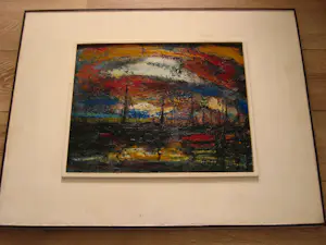 Toon Koster - Boten in Haven. kopen? Bied vanaf 1!