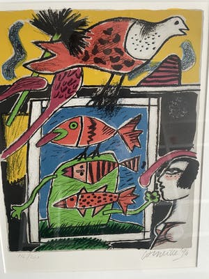 Corneille - Mooie kleurrijke zeefdruk uit 1996 kopen? Bied vanaf 225!