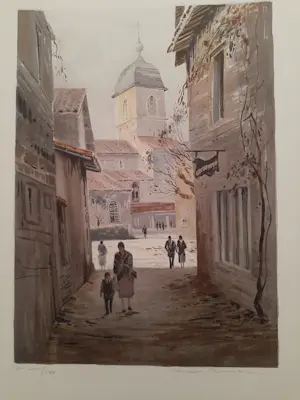AcheterAllain Renoux - Litho, Titel, De schaduw.? Enchérissez de 35!
