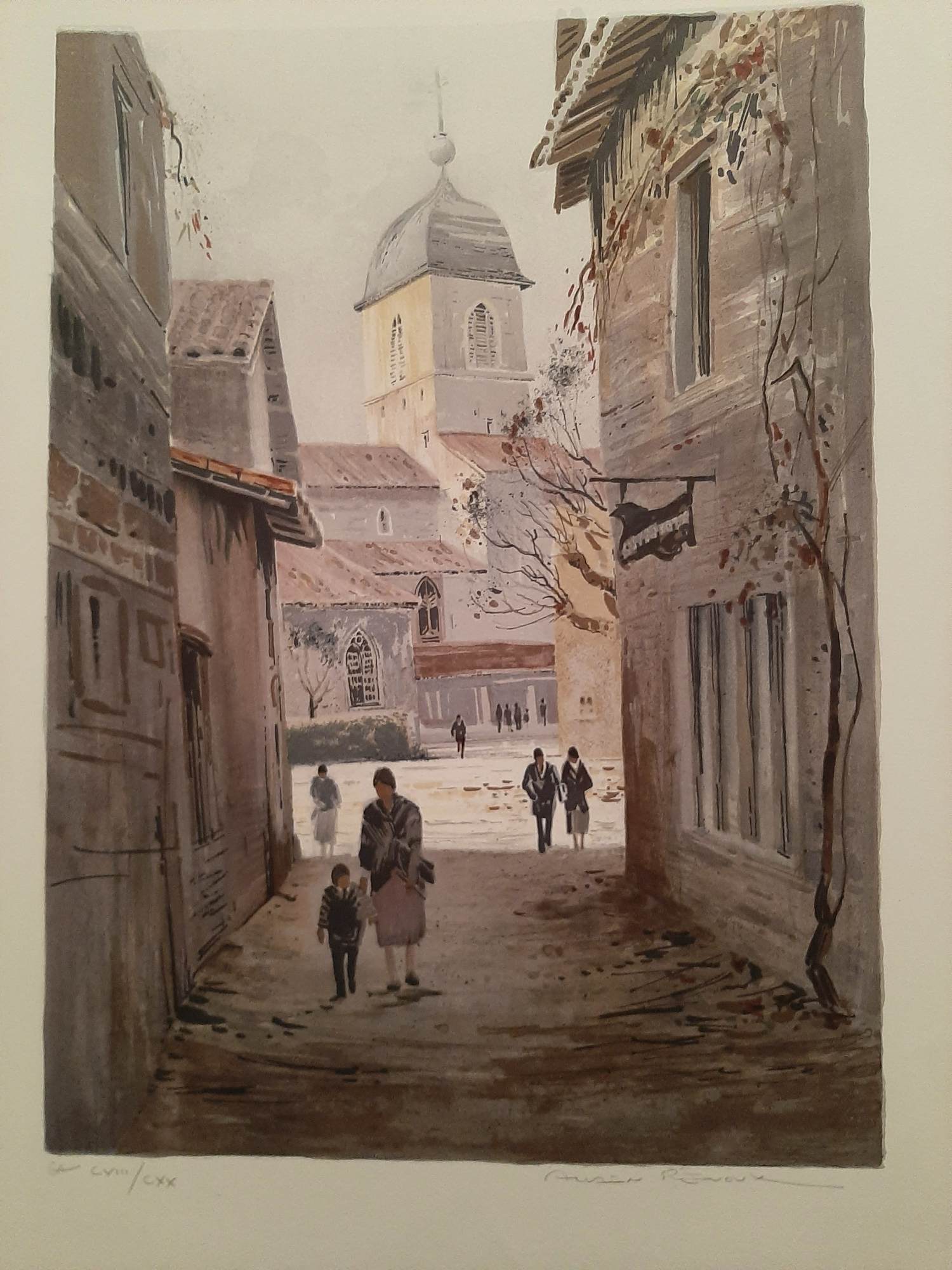 Allain Renoux - Litho, Titel, De schaduw. kopen? Bied vanaf 35!