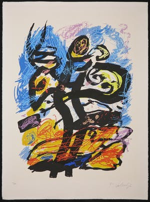 Kees Salentijn - Zeefdruk, Hommage aan Van Gogh I kopen? Bied vanaf 50!