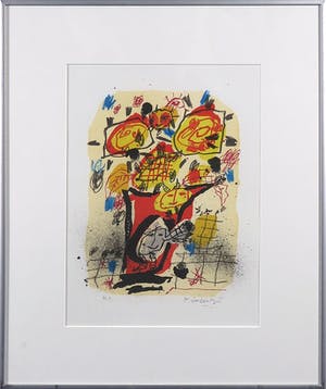 Kees Salentijn - Zeefdruk, Zonder titel VIII - Ingelijst kopen? Bied vanaf 35!