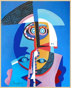 Peter Nieuwendijk - Hommage aan Pablo Picasso verkocht voor € 300!