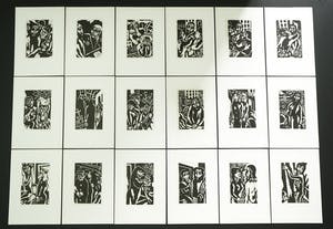 Aad de Haas - 36 stuks passieprenten - ingelijst - 1968 kopen? Bied vanaf 375!