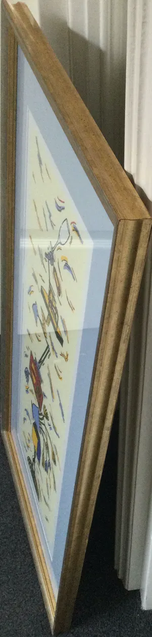 Hans Wap - "Nieuwe woning" (2007) | zeefdruk in nieuwstaat - ingelijst kopen? Bied vanaf 45!