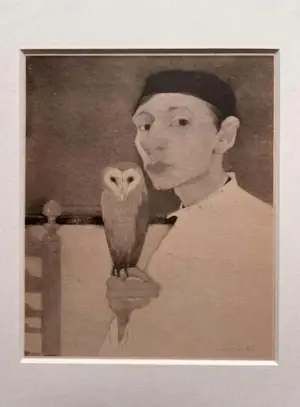 Jan Mankes - Originele Heliogravure Zelfportret met Uil 1923 kopen? Bied vanaf 195!