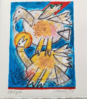 Corneille - Zeefdruk en boek in luxe cassette, allebei origineel hand gesigneerd kopen? Bied vanaf 255!