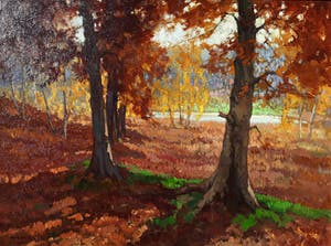 Willem Frederik Noordijk - Herfst, olieverf op doek (prachtig ingelijst, groot) kopen? Bied vanaf 350!