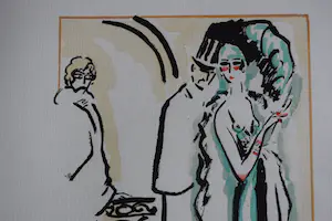 Kees van Dongen - Pochoir - Jas aannemen kopen? Bied vanaf 300!