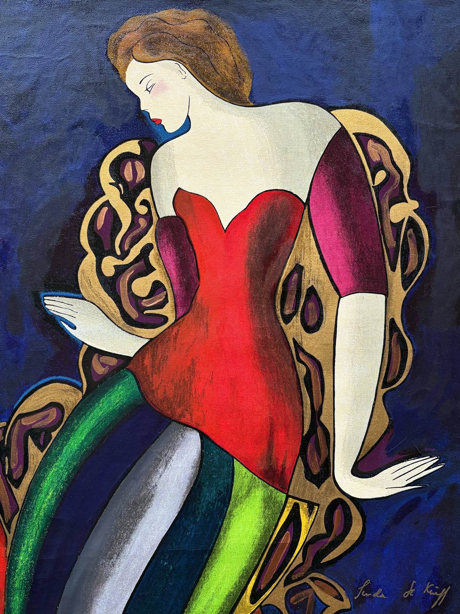 Linda Le Kinff - ***handsignierte Originalgraphik auf Leinwand*** kopen? Bied vanaf 250!