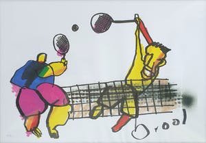Herman Brood - Zeefdruk. Titel, "De tennissers ". kopen? Bied vanaf 175!