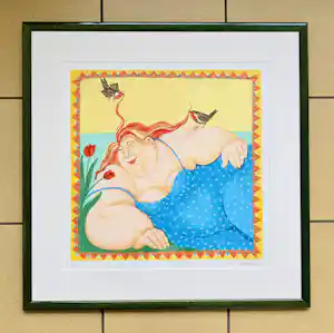 Buy Ada Breedveld - Vrouw met roodborstjes? Bid from 75!