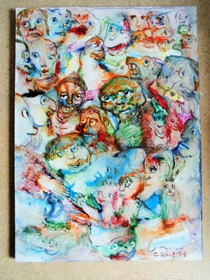 Carla Schot - Olieverfschilderij - Figuren [2] kopen? Bied vanaf 30!