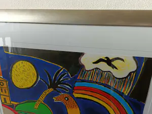 Buy Corneille - Na regen komt zonneschijn.Vrij zeldzaam groot werk in pracht lijst? Bid from 775!