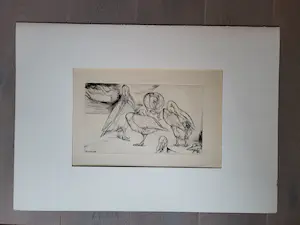 Nel Koen - ets, in de plaat gesigneerd en 1968 kopen? Bied vanaf 1!