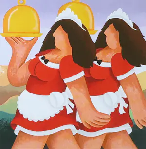 Yvonne Zomerdijk - Zeefdruk, Sweet cherry - Ingelijst kopen? Bied vanaf 30!