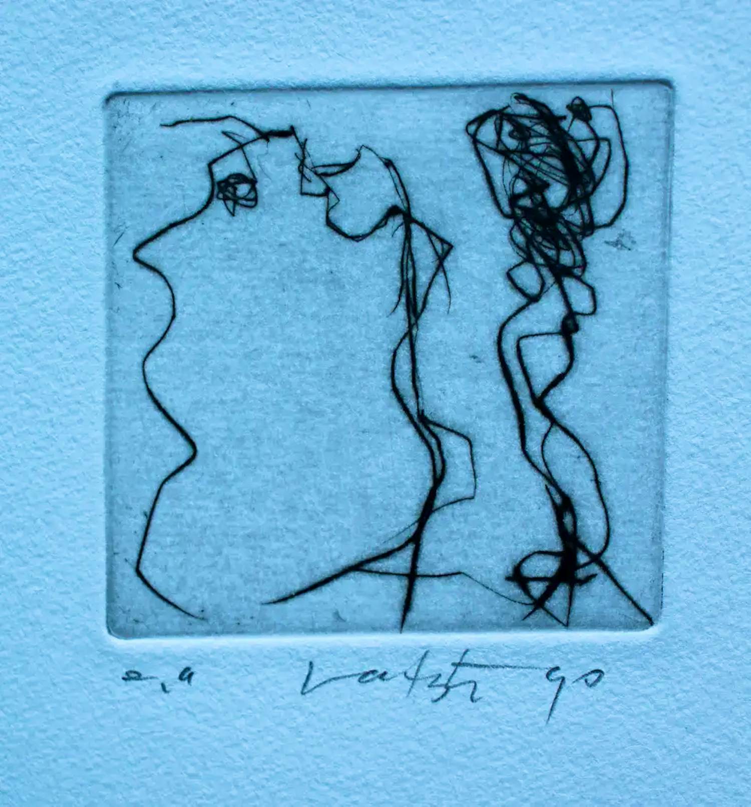 Ger Lataster - ets: Figuur verkocht voor € 60!