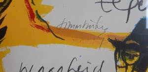 Corneille - " EXTASE " Grote zeefdruk met teksten door Simon Vinkenoog uit 1990 . kopen? Bied vanaf 325!