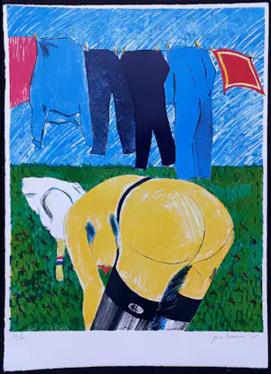 Jan Cremer - Wasdag, litho kopen? Bied vanaf 275!