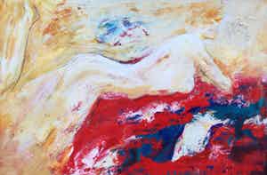 Gert van Reenen - C2627-2 Liggend naakt verkocht voor € 600!