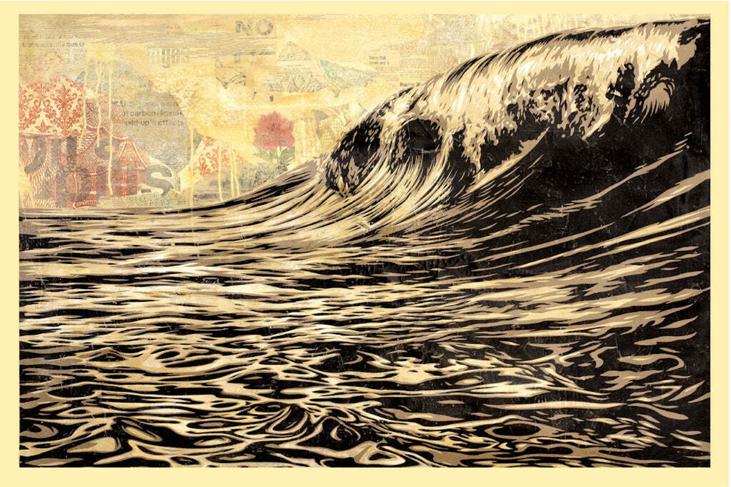Shepard Fairey - DARK WAVE SIGNED OFFSET LITHOGRAPH kopen? Bied vanaf 1!