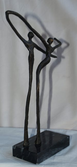 Corry Ammerlaan - Beeld op sokkel , 2 Dansers kopen? Bied vanaf 1!