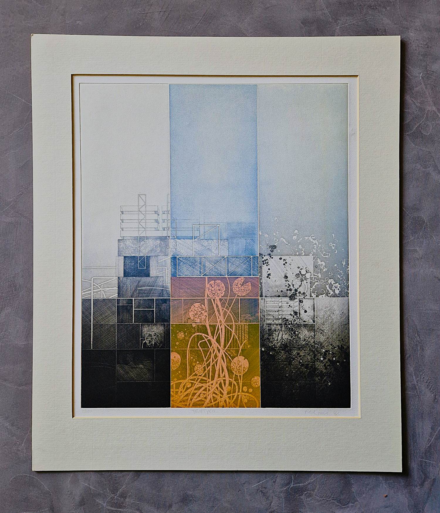 AcheterMartin Ware - Grote magisch realisme Ets/Aquatint "Tryptych" - oplage 100 ex - gesigneerd? Enchérissez de 41!