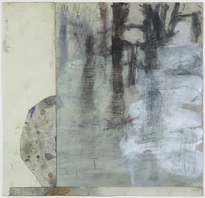 Tjibbe Hooghiemstra - Gemengde techniek op papier, Landschap 2 - Ingelijst kopen? Bied vanaf 250!