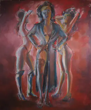 Lieuwe Smid - Olieverf op doek, Nightclub kopen? Bied vanaf 100!