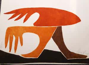 Reinhoud D'Haese - zeldzame ets/ aquatint, handgesigneerd en ingelijst, oplage 25 stuks verkocht voor € 180!