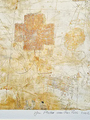 Jan Pieter van den Bos - eigenzinnig Gronings kunstenaar - handgekleurde E. A. Ets - gesigneerd kopen? Bied vanaf 45!