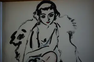 Kees van Dongen - Pochoir - Jeune Femme avec Chien - 1925 kopen? Bied vanaf 1250!