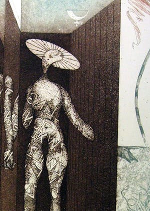 Dan Erceanu - Two souls connected - Ingekleurde ets kopen? Bied vanaf 49!