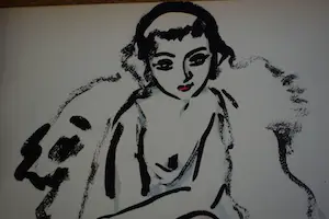 Kees van Dongen - Pochoir - Jeune Femme avec Chien - 1925 kopen? Bied vanaf 1250!