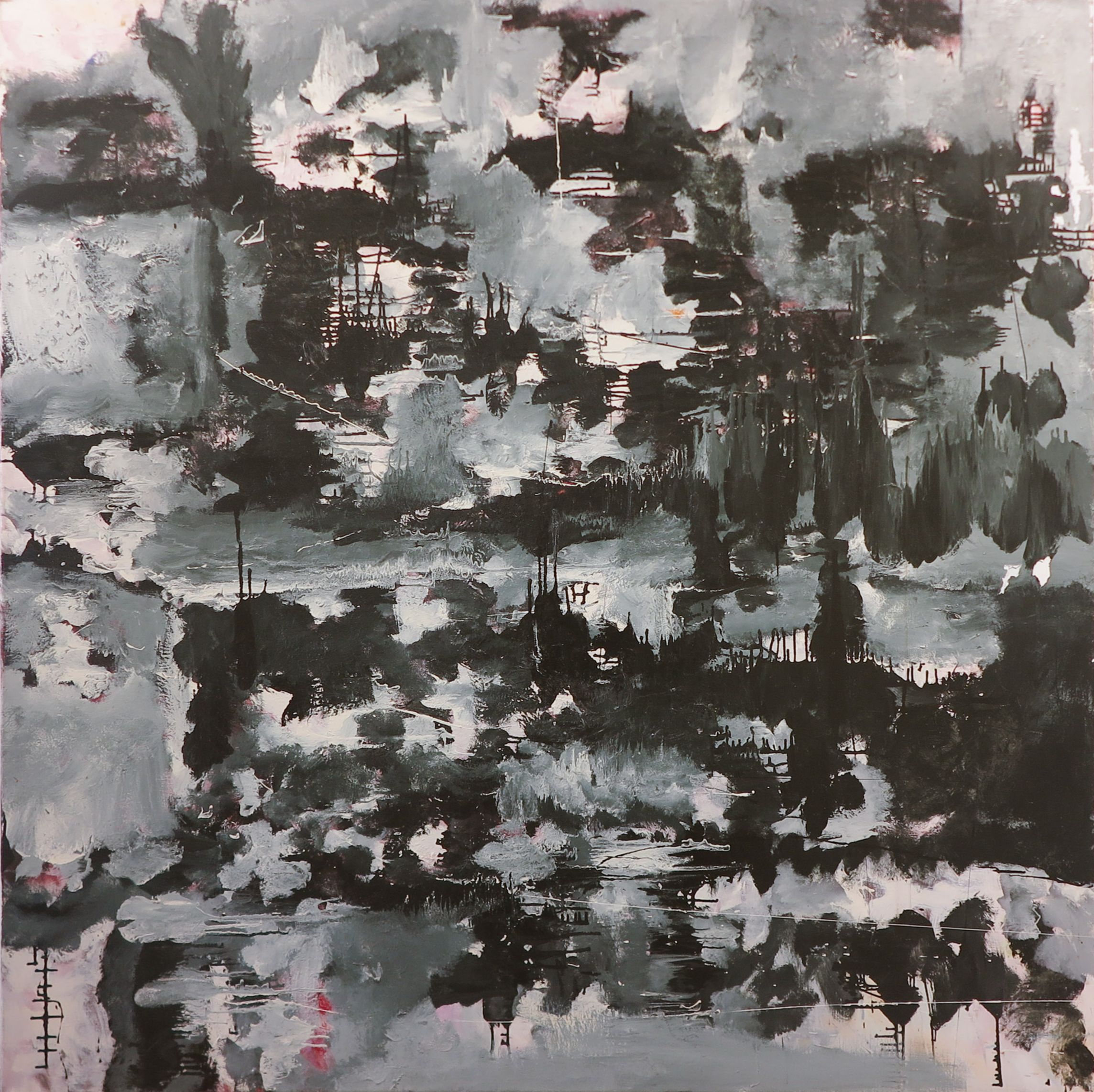 Angelos Tassopoulos - Olieverf op doek, Abstracte compositie - Zeer groot kaufen? Bieten Sie von 150!