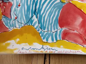 Plateelbakkerij Schoonhoven - Laat de zon in je hart nooit ondergaan . Anton Heyboer kopen? Bied vanaf 75!