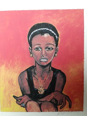 Peter Klashorst - Portret van een dame kopen? Bied vanaf 1!