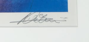 Niet of onleesbaar gesigneerd - Litho, Zonder titel - Ingelijst kopen? Bied vanaf 1!