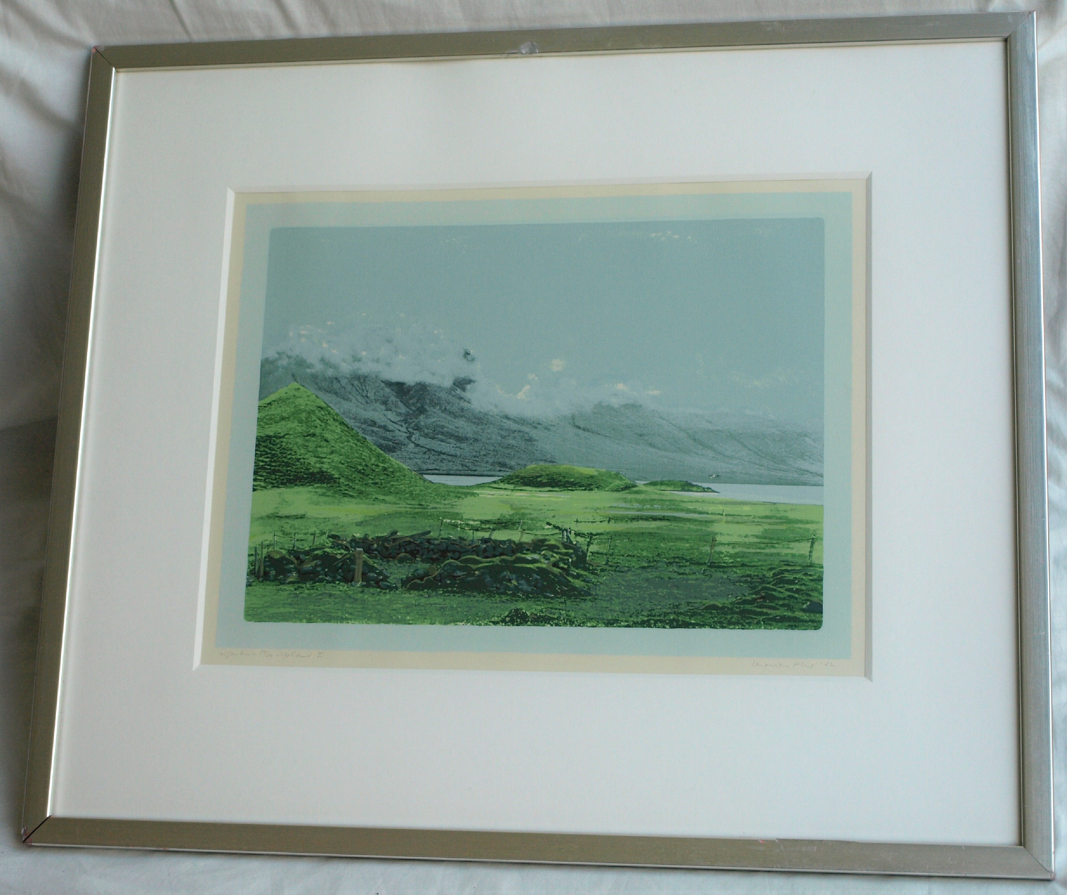 Marian Plug - Zeefdruk , IJsland I – gesigneerd & ingelijst – 1982 kopen? Bied vanaf 30!