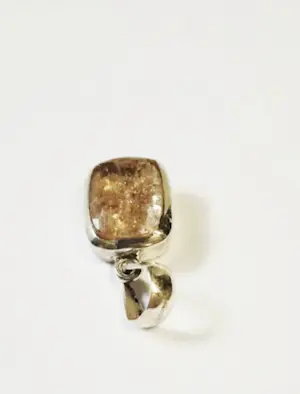 Zilveren Hanger, met Natuurlijke, sprankelende, gouden zonnesteen kopen? Bied vanaf 57!