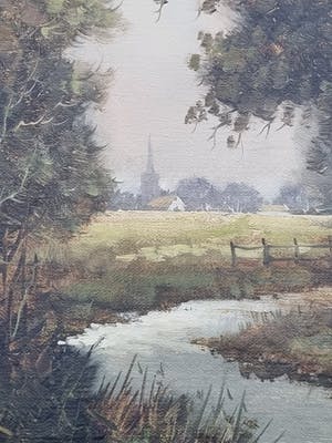 B.H.C. Mulder - Hollands landschap kopen? Bied vanaf 25!