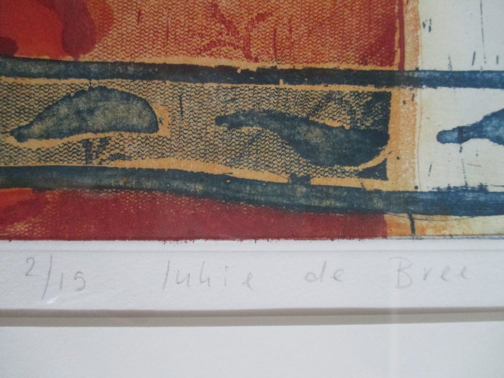 Lukie de Bree -  ingelijste ets, "Schaal, bloemen" Barth-lijst kopen? Bied vanaf 50!