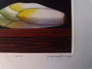 Joop Vegter - Mooie kleine mezzotint "witlof" - beperkte oplage - potloodgesigneerd kopen? Bied vanaf 75!